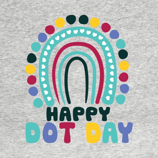 Happy Dot Day Colorful Rainbow Polka Dot Boys Kids Toddlers by JennyArtist